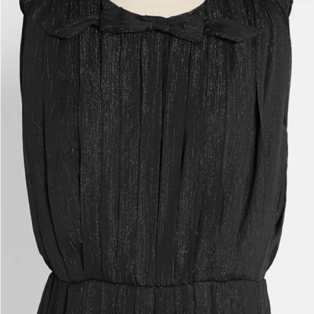 Modcloth Shimmering Black Bow Dress